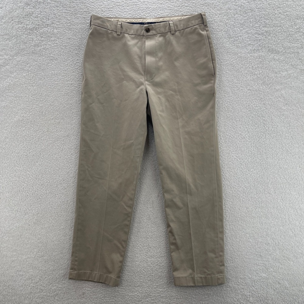 Brooks Brothers Pants Men's 35x30 Beige Clark Advantage Chino Preppy Ivy Office